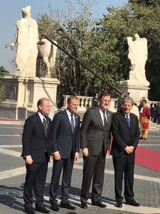 Muscat, Tusk, Rajoy, Gentiloni