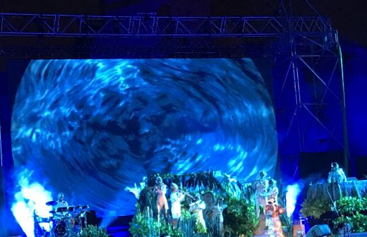 Die isländische Sängerin Björk war am 30. Juli  in Rom (Caracalla-Thermen)